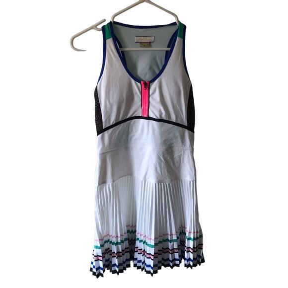 RARE Monreal London Tennis Dress, sz XS NWOT's $445 White blie - Picture 3 of 15